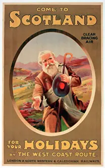 Bracing: Poster, Come to Scotland for your holidays