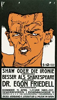 Shakespear: Poster for the conference Shaw or the irony