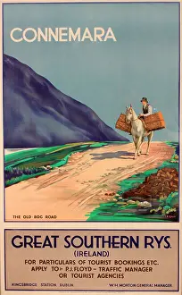 Connemara: Poster, Connemara, Great Southern Railways, Ireland