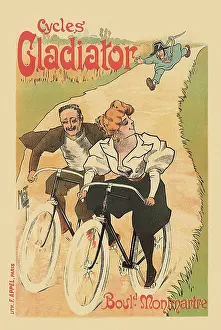 Garb: Poster with Couple on Bicycles