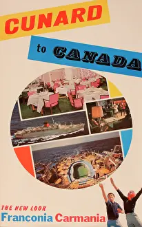 Franconia: Poster, Cunard cruises to Canada