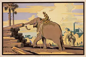 Stacking: Poster depicting Timber Stacking