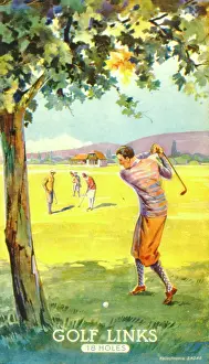 Golfing: Poster design for 18 hole Golf Links