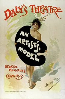 Brushes: Poster design for An Artist's Model, Daly's Theatre