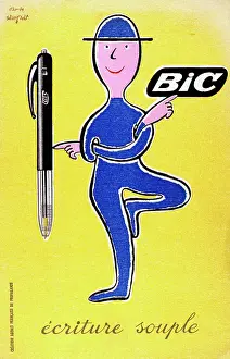 Pens: Poster design for the Bic ballpoint pen