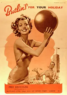 Butlins: Poster design, Butlin's for your holiday