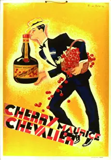 Chevalier: Poster design for Cherry Maurice Chevalier