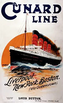 Cruises: Poster design for Cunard Line cruises