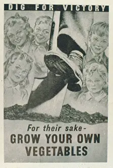 Grow: Poster design, Dig For Victory