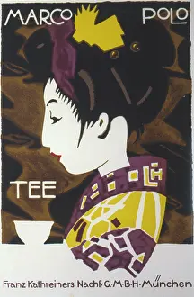 Geisha: Poster design for Marco Polo Tee (Tea)