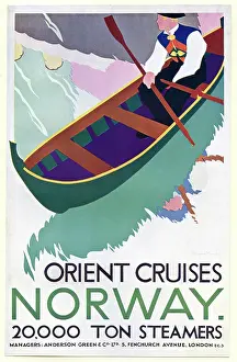 Fenchurch: Poster design, Orient Cruises to Norway