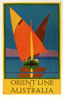 Cruises: Poster design for Orient Line to Australia