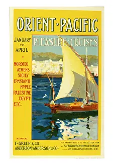 Cruises: Poster design for Orient Pacific Pleasure Cruises