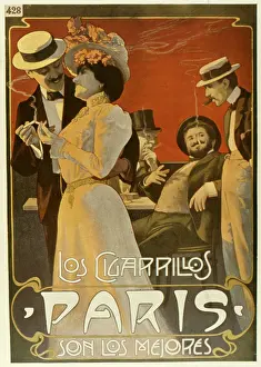 Socialising: Poster design for Paris cigarettes