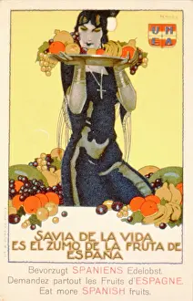 Juice: Poster design for Spanish fruit