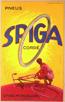 Turin: Poster design for Spiga tyres
