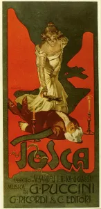 Diva: Poster design, Tosca, opera by Puccini