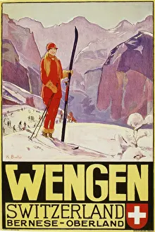 Wengen: Poster design for Wengen, Switzerland