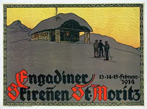 Engadine: Poster, Engadiner Skirenen, St Moritz