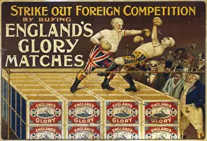 Pugilists: Poster for England's Glory Matches