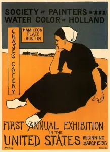Woodbury: Poster for an Exhibition of Dutch Art