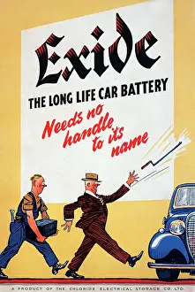 Batteries: Poster, Exide, The Long Life Car Battery