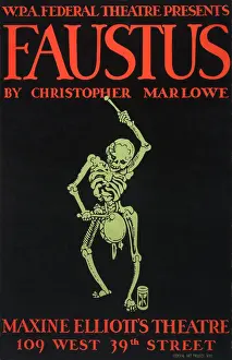 Faustus: Poster for Faustus, text reads: W.P.A. ?