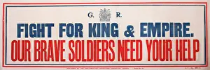 World War One: Poster, Fight for King and Empire