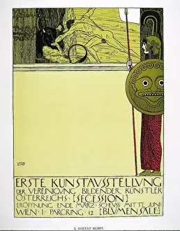 Advertisment: Poster. First exhibition of the Secession
