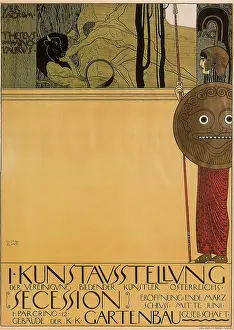 Klimt: Poster for First Secession Exhibition, by Klimt