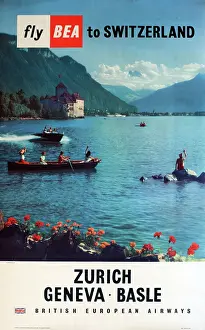 Onslow Auctions Limited: Poster, Fly BEA to Switzerland