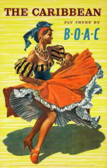 The Kiki Werth Poster Collection: Poster, Fly BOAC to the Caribbean