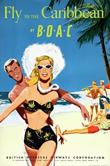 The Kiki Werth Poster Collection: Poster, Fly BOAC to the Caribbean