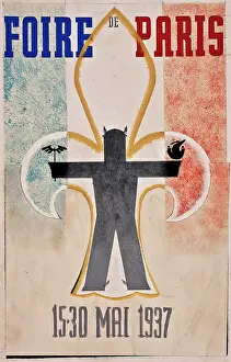 Fleur: Poster, Foire de Paris, May 1937