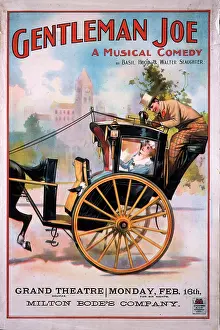 Milton: Poster, Gentleman Joe, a musical comedy
