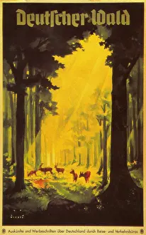 Promoting: Poster: German forest, 1936