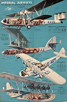 Diagram: Poster, Imperial Airways