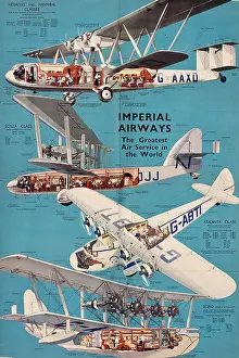 Diagram: Poster, Imperial Airways