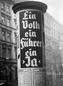 Referendum: Poster with the inscription One Nation, one