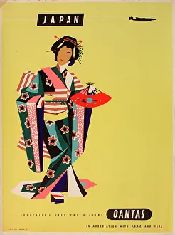 Qantas: Poster, Japan via Qantas