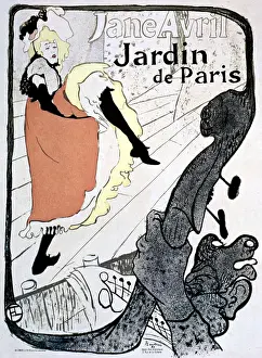 Avril: Poster for Jardin de Paris, with dancer Jane Avril