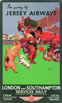 Exeter: Poster, Jersey Airways