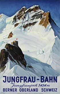 Hodel: Poster, Jungfrau-Bahn, Switzerland