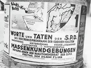 Calls: Poster of the KPD on an advertising column, 1928