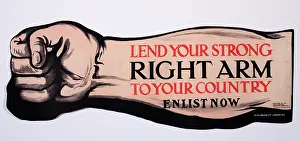 Lend: Poster, Lend Your Strong Right Arm to your Country