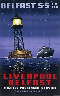 Buoy: Poster for the Liverpool to Belfast passenger service