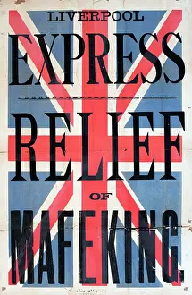 Mafeking: Poster, Liverpool Express, Relief of Mafeking