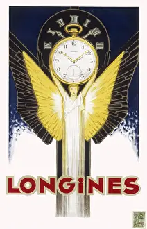 poster for Longines watchmakers