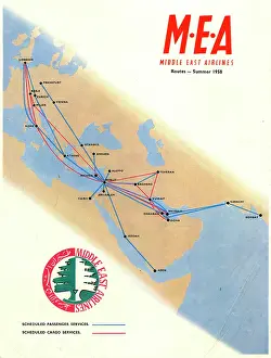 Routes: Poster, Middle East Airlines