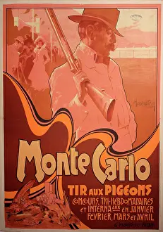 Hohenstein: Poster, Monte Carlo, Pigeon Shooting